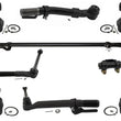 05-16 Ford F250 F350 Super Duty Out Tie Rod Ends Drag Link kit 4 Wheel Drive