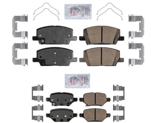 Ameri Ceramic Front Rear Disc Brake Pads Hardware For 2018-2022 Chevrolet Trax