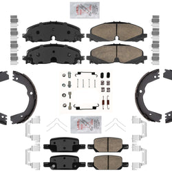 Front Rear Disc Brake Pads Parking Brake Shoes For Chevrolet Colorado 2021 2022