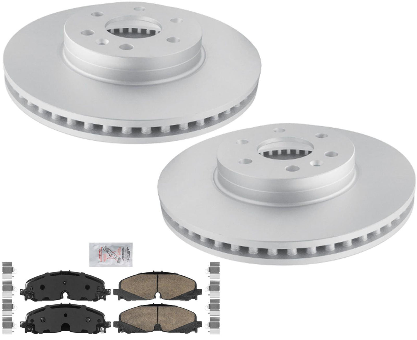 Pastillas de freno de disco recubiertas delanteras de rotores para Chevrolet Colorado 2021 2022