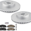 Front Coated Brake Rotors Disc Brake Pads For Chevrolet Colorado 2021 2022