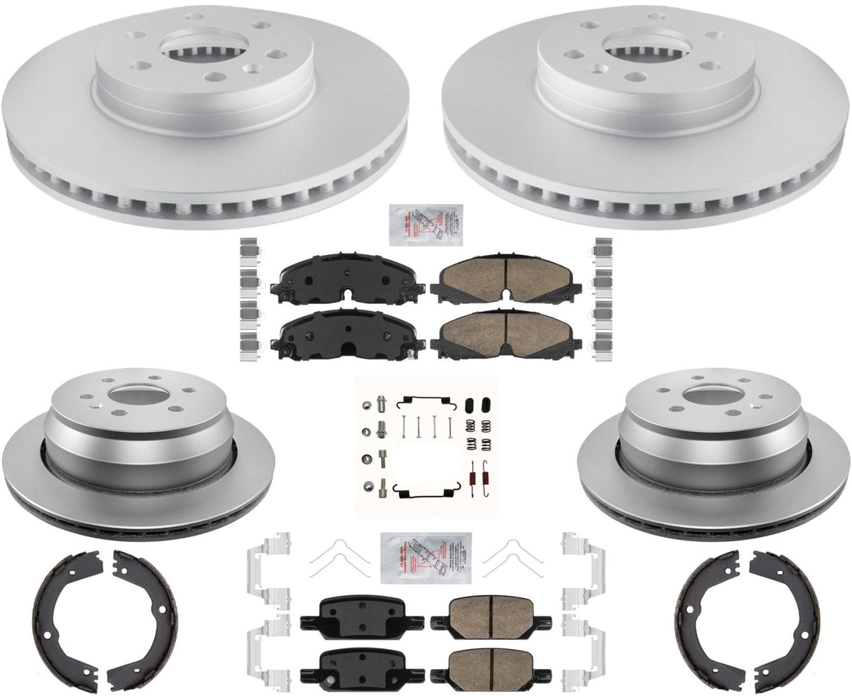 Front Rear Coated Brake Rotors Disc Brake Pads For Chevrolet Colorado 2021 2022 - Photo 1