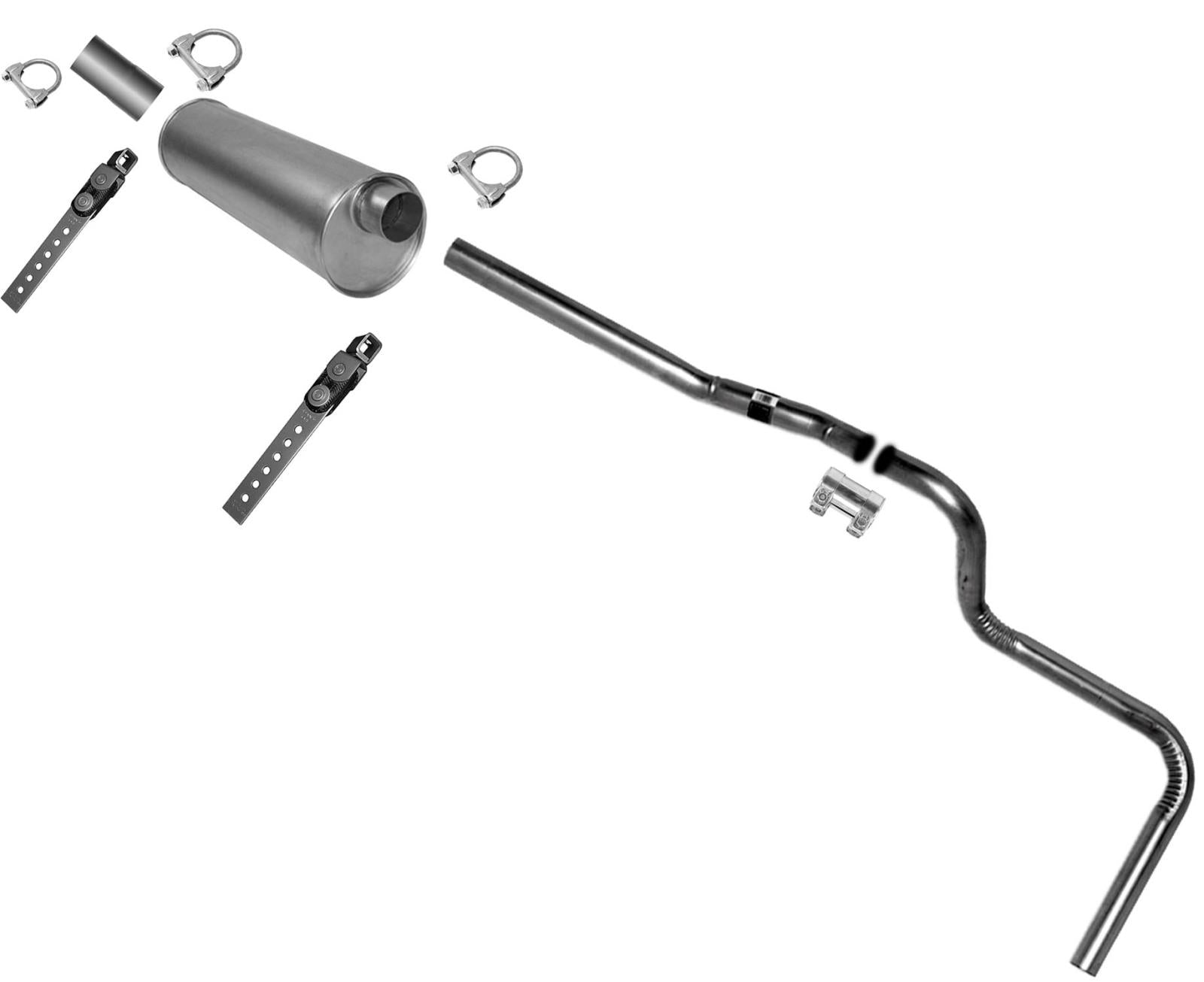 Para E150 1984 1985 1986 Ford Econoline Van silenciador tubo de escape sistema de escape