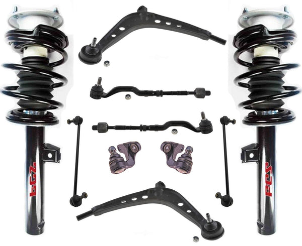 Front Struts Control Arms Tie Rods & Links For 325XI 2001-2002 ALL WHEEL DRIVE