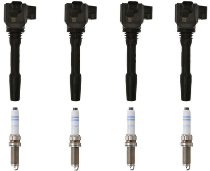 Kit de 4 bobinas de encendido directo y bujías de platino para BMW 230I 2.0L 2017-2021