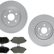 Ceramic Disc Pads + Front Disc Brake Rotors for Infiniti QX30 QX-30 2017-2019
