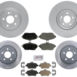 Pastillas de disco + rotores de freno de disco delantero y trasero para Mercedes Benz B250 2013-2019