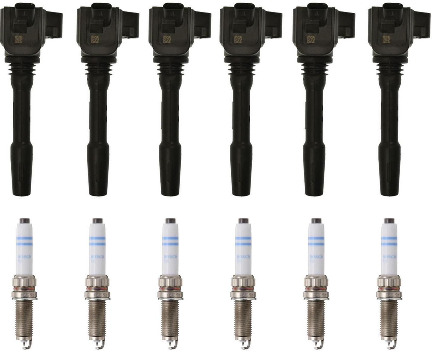 Kit de 6 bobinas de encendido directo y bujías de platino para BMW 340I 3.0L 2016-2018