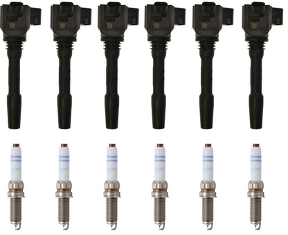 Kit de 6 bobinas de encendido directo y bujías de platino para BMW 340I 3.0L 2016-2018