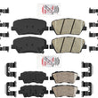 Ameri Ceramic Front Rear Disc Brake Pads Hardware For Hyundai Azera 2010-2017