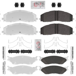 Fleet Front & Rear Galvanized HD Disc Brake Pads for Ford F450 SD 2016 8 bolt