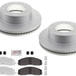 Fleet Front Galvanized Brake Pads & Coated Rotors For Ford F250 Super 13-21 4x4