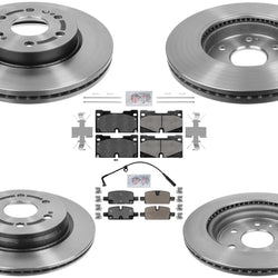 Performance Front Disc Brake Rotors Pads hardware for Chevrolet Tahoe 2021-2023