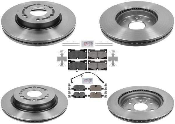 Performance Front Disc Brake Rotors Pads hardware for Chevrolet Tahoe 2021-2023