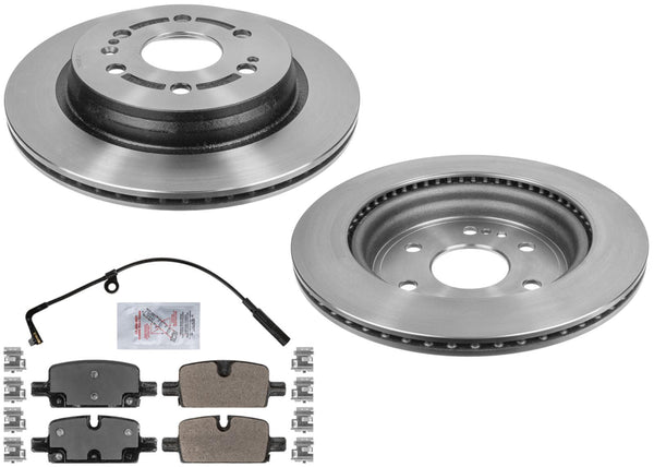 Performance Front Disc Brake Rotors Pads hardware for Chevrolet Tahoe 2021-2023