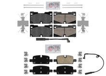 AmeriPro Pastillas de freno de disco delanteras y traseras de cerámica para GMC Yukon 2021-2023
