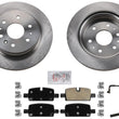 Sensor de almohadilla de cerámica de rotores de freno de disco revestidos traseros para Chevrolet Tahoe 2021-2023