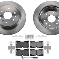 Front Coated Disc Brake Rotors Metallic Pads Sensor Fits 2021 Chevrolet Tahoe