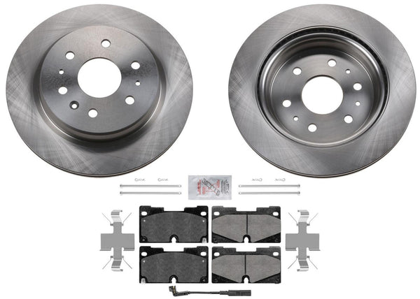 Front Coated Disc Brake Rotors Metallic Pads Sensor Fits 2021 Chevrolet Tahoe