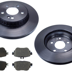 Rear Carbon Disc Brake Rotors Rear Pads for Mercedes Benz E300 17-19 AMG Sport