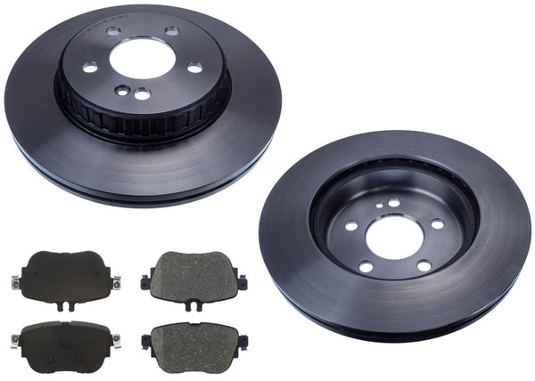 Rear Carbon Disc Brake Rotors Rear Pads for Mercedes Benz E300 17-19 AMG Sport