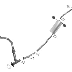 Exhaust Flex Pipe Ext Pipe Muffler Tail Pipe For Nissan Frontier Crew Cab 03-04
