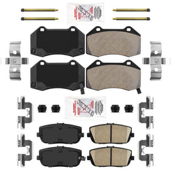 Front + Rear Premium Disc Brake Pads For Mazda MX5 Miata 16-23 w Brembo Braking