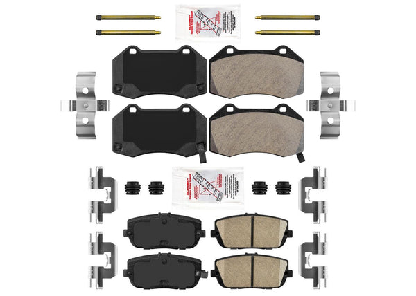 Front + Rear Premium Disc Brake Pads For Mazda MX5 Miata 16-23 w Brembo Braking
