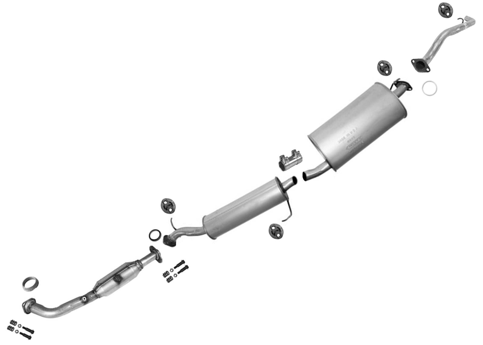 Convertidor de sistema de escape, tubo de resonador, silenciador, tubo de cola para elemento 03-11