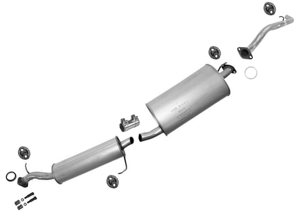 Exhaust System Resonator Pipe Muffler Tail Pipe for Honda Element 2003-2011