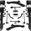 Front Struts Lower Control Arms Tie Rods & Links For Nissan Rogue 2008-2012