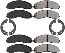 Zapatos de estacionamiento con almohadillas semimetálicas para servicio de flota para Ford F450 F550 Super Duty 17-22 