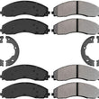 Fleet Duty Semi Metallic Pads Parking Shoes For 17-22 Ford F450 F550 Super Duty