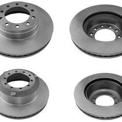 Fleet Galvanized Coated Disc Brake Rotors for Ford F450 F550 Super Duty 17-22