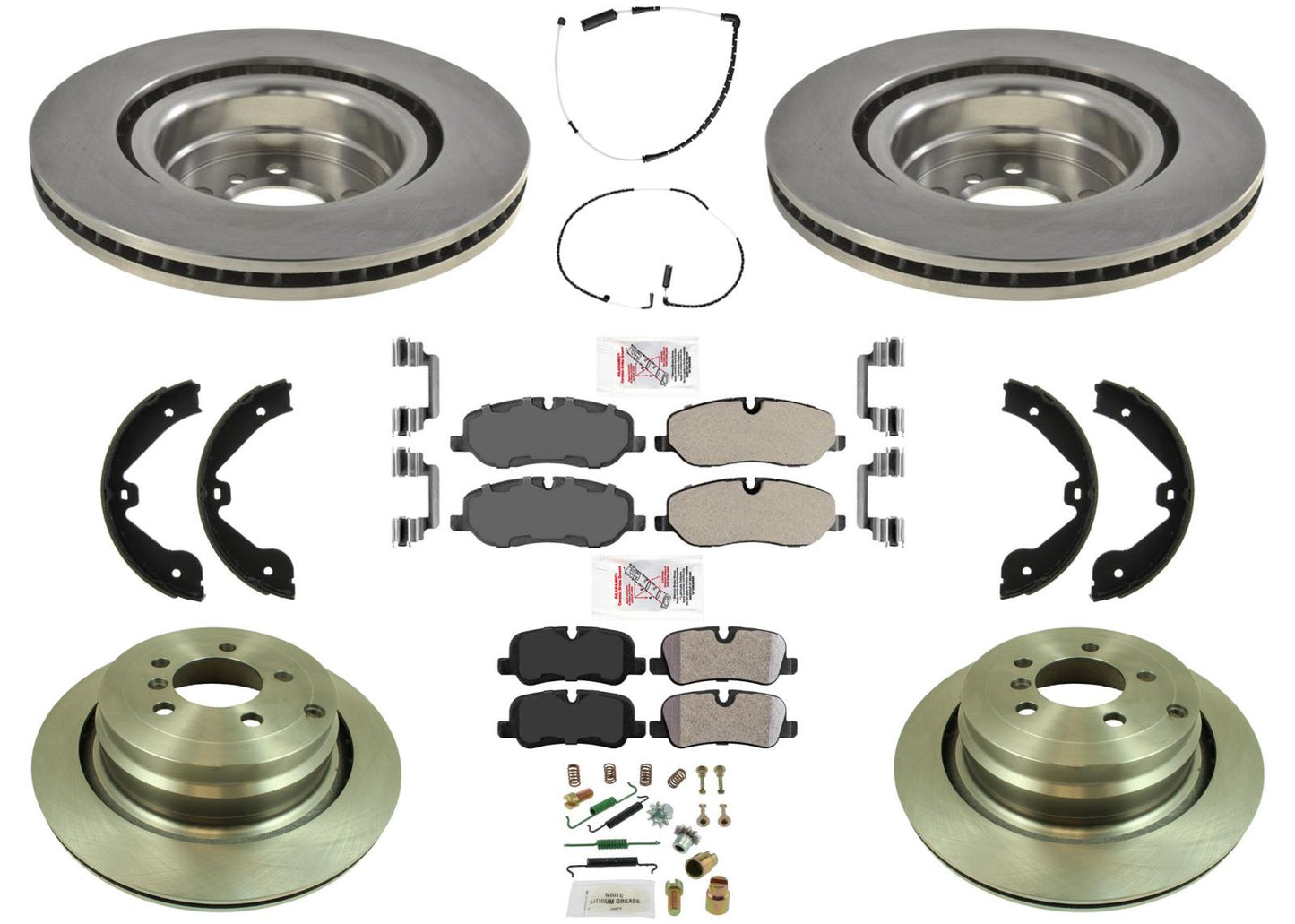 F&amp;R - Pastillas de rotores de freno de disco para Land Rover Ranger Rover 4.4 HSE 06-09