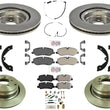 F&R Disc Brake Rotors Pads Hardware For 06-09 Land Rover Ranger Rover 4.4 HSE