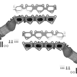 Front Left Right Catalytic Converter W/ Exhaust Manifold for Genesis 09-12 V8