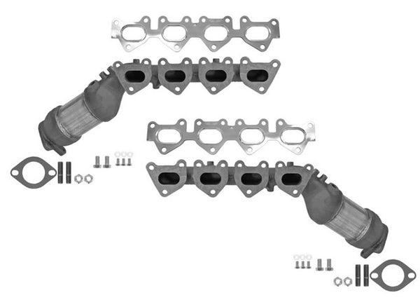 Front Left Right Catalytic Converter W/ Exhaust Manifold for Genesis 09-12 V8