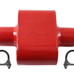 Cherry Bomb 7428CB Muffler 12 inch OAL, 6 in Body, 3