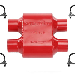 Cherry Bomb 7481CB Muffler 12 inch OAL, 6 in Body, 2.5