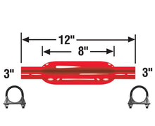 Cherry Bomb 87524CB Silenciador 12 pulgadas OAL, 18 pulgadas Cuerpo 3.0" Entrada 3.0" Salida