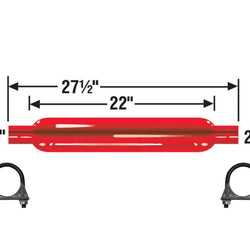 Cherry Bomb 87505CB Muffler 27.5 inch OAL, 22 in Body 2.25