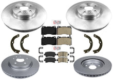 Hardware de pastillas de freno de rotores de freno de disco recubiertos de 5 LUG para Cadillac XTS 2013-2019