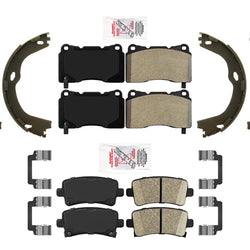 5 LUG Front + Rear Disc Brake Pads Hardware For Cadillac XTS 2013-2019
