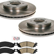 Front Brake Rotors & Ceramic Brake Pads For Ford Explorer & Mountaineer 06-2010