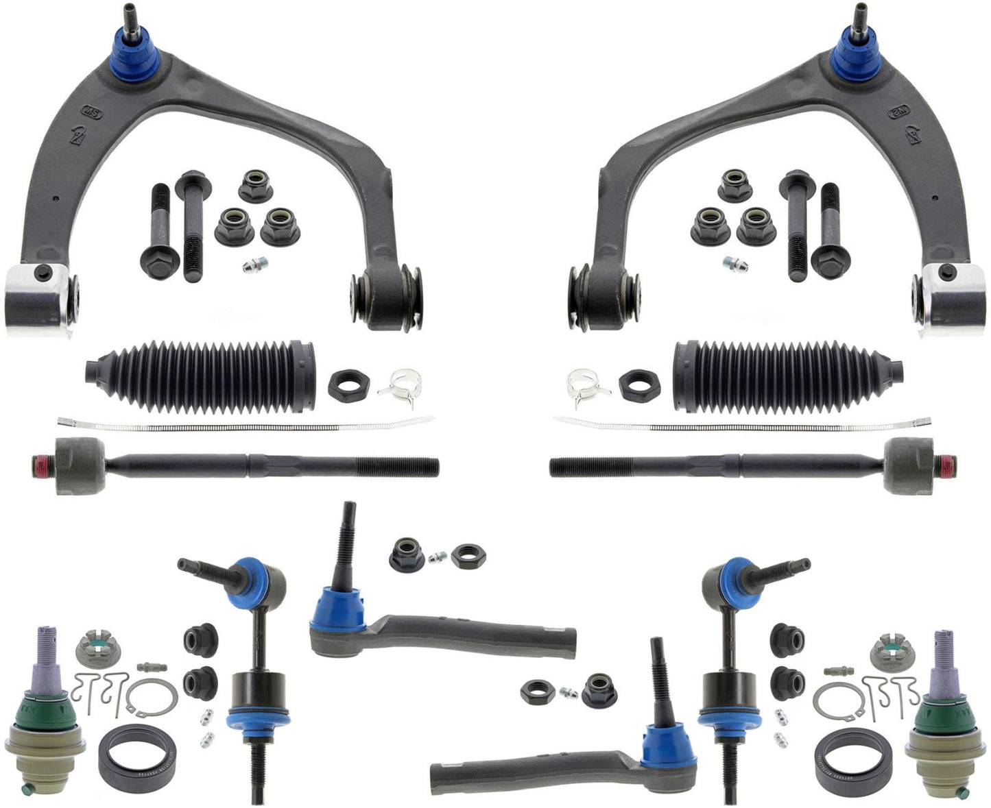 Front Upper Control Arms Ball Joint Tie Rods & Links For Silverado 1500 19-2023