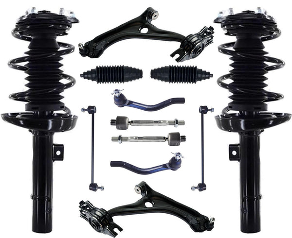 Front Struts Control Arms Tie Rods & Links For Honda Civic 2016 2020 2021 Sedan