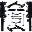 Front Struts Control Arms Tie Rods & Links For Honda Civic 2017-2021 Hatchback