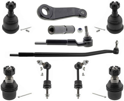 Front Ball Joints Tie Rods Pitman Arm Drag Link For RAM 2500 2014 2017 2018 4WD