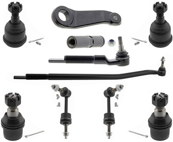 Front Ball Joints Tie Rods Pitman Arm Drag Link For Ram 2500 2014-2018 4WD